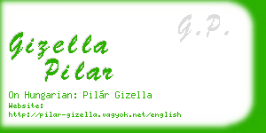 gizella pilar business card